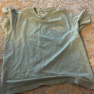 Paradise Shores Naughty or Nice Chest Logo Tee - Green $30 L